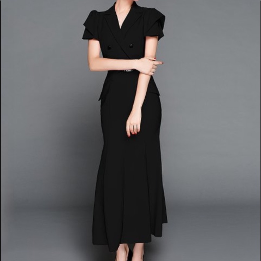 VINTAGE CLASSIC TAILORED DRESS w/pockets